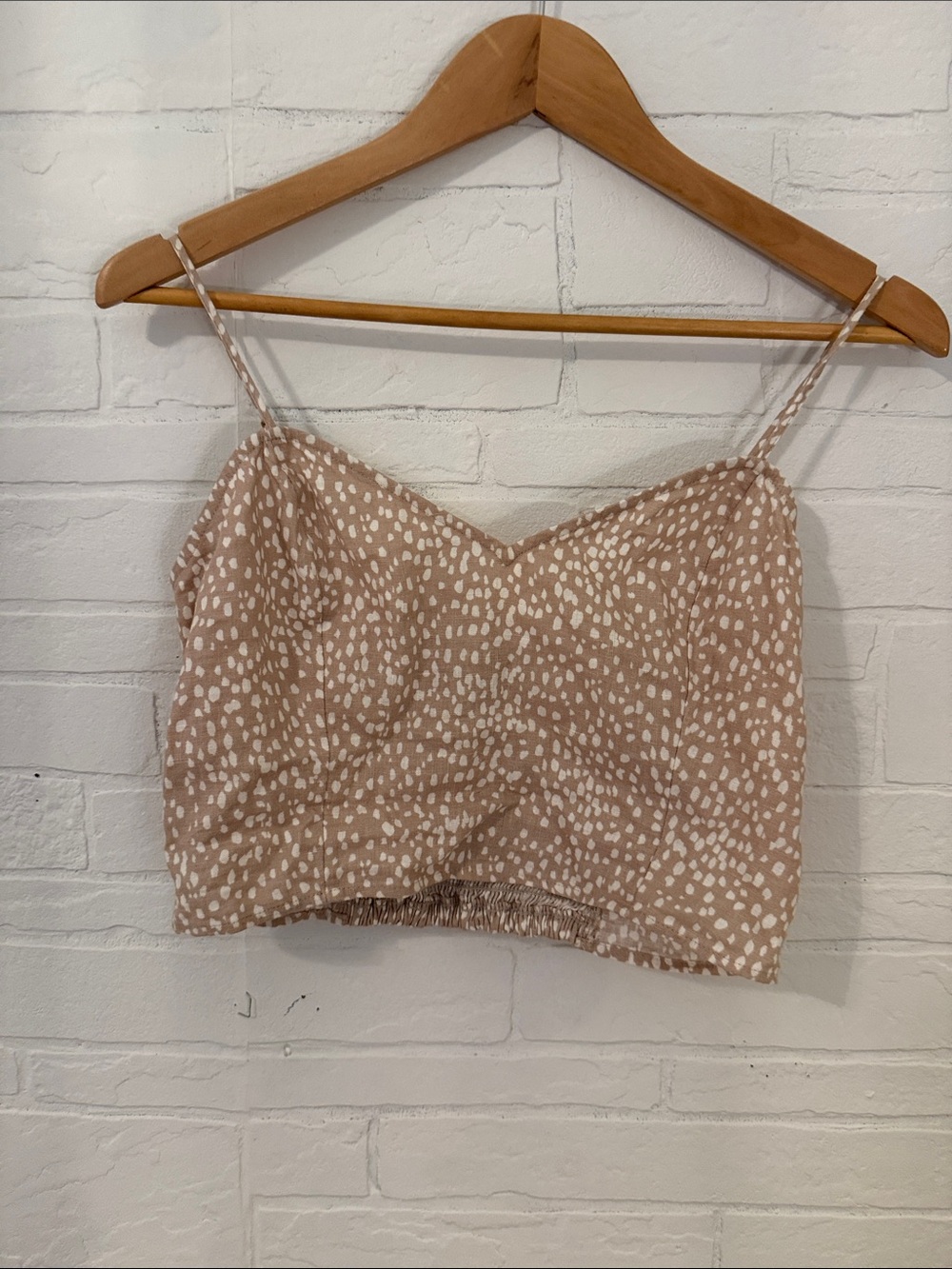 NWT Express Linen Cropped Top